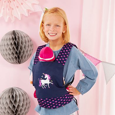 Bayer Doll Carrier with Adjustable Straps & Unicorn Design for Dolls
