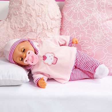 Bayer First Words Interactive Sound Baby Doll, Pacifier & Bottle Set
