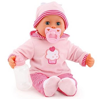 Bayer First Words Interactive Sound Baby Doll, Pacifier & Bottle Set