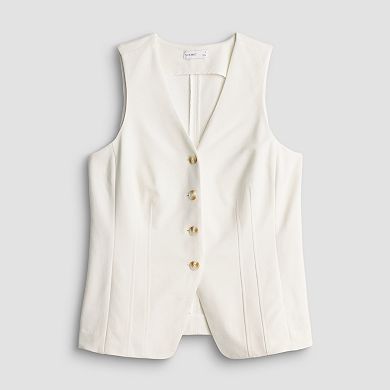 Women's Nine West V-Neck Longline Vest