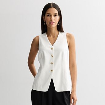 Women's Nine West V-Neck Longline Vest