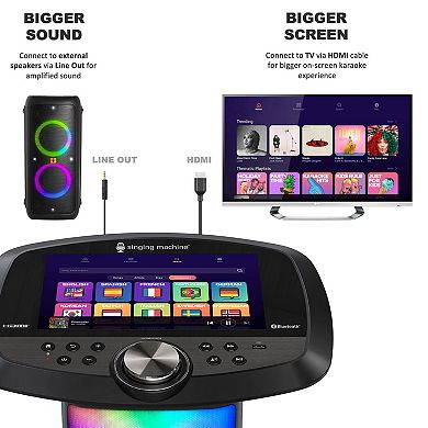 Singing Machine WIFI Karaoke Machine & 2 Wireless Microphones