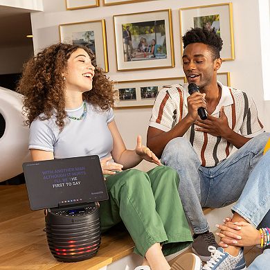 Singing Machine Bluetooth Karaoke System with Light Show & Voice Changing Effects