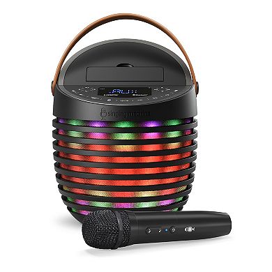 Singing Machine Bluetooth Karaoke System with Light Show & Voice Changing Effects