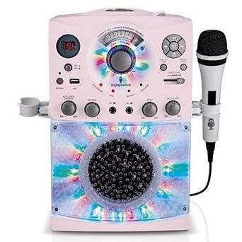 Singing Machine Portable Karaoke Machine with Wired Microphone & Bluetooth Connectivity