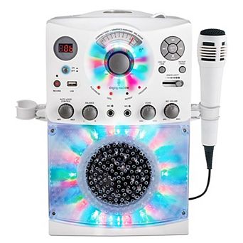Singing Machine Portable Karaoke Machine with Wired Microphone & Bluetooth Connectivity