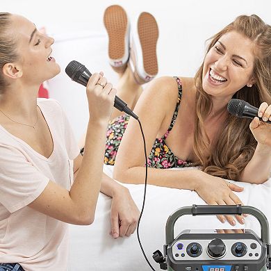 Singing Machine Bluetooth Karaoke Machine with Lights & Microphone