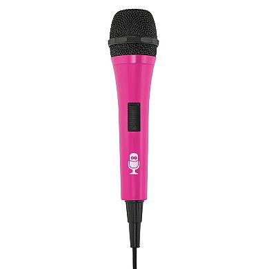 Singing Machine Unidirectional Dynamic Microphone with 10.5-Foot Cord