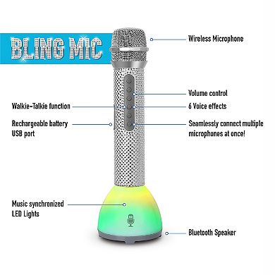 Singing Machine Wireless Walkie-Talkie Microphone 2-pc. Set