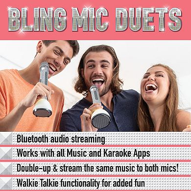 Singing Machine Wireless Walkie-Talkie Microphone 2-pc. Set