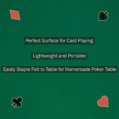 Trademark Poker 40-Inch Felt Poker Mat