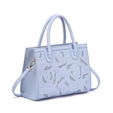 Mellow World Darla Rose Embossed Satchel Bag