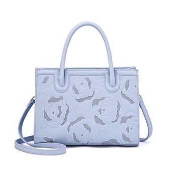Mellow World Darla Rose Embossed Satchel Bag