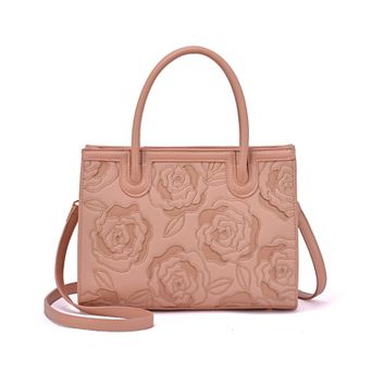 Mellow World Darla Rose Embossed Satchel Bag