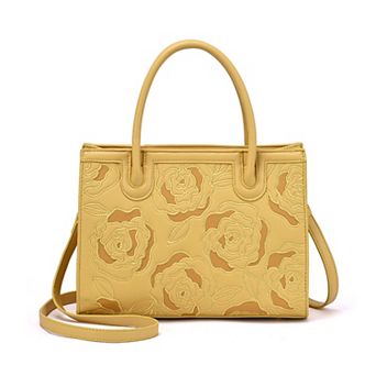 Mellow World Darla Rose Embossed Satchel Bag