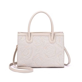 Mellow World Darla Rose Embossed Satchel Bag