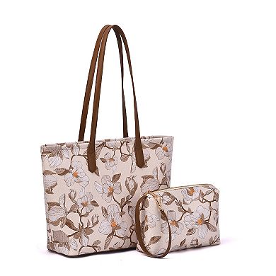 Mellow World Amelia 2-in-1 Floral Printed Tote Bag