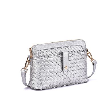 Mellow World Isla Woven Embossed Crossbody Bag