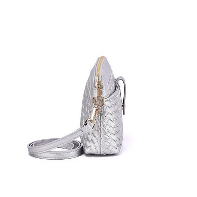 Mellow World Isla Woven Embossed Crossbody Bag