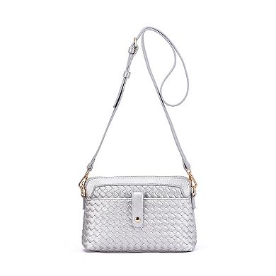 Mellow World Isla Woven Embossed Crossbody Bag