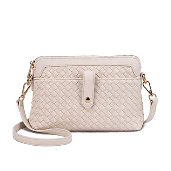 Mellow World Isla Woven Embossed Crossbody Bag