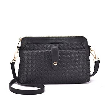 Mellow World Isla Woven Embossed Crossbody Bag