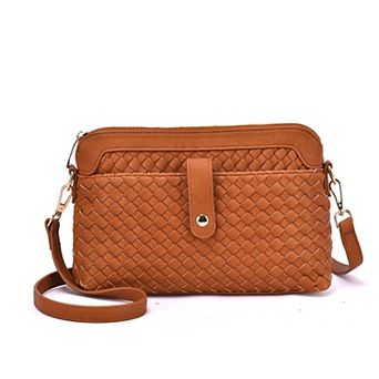 Mellow World Isla Woven Embossed Crossbody Bag