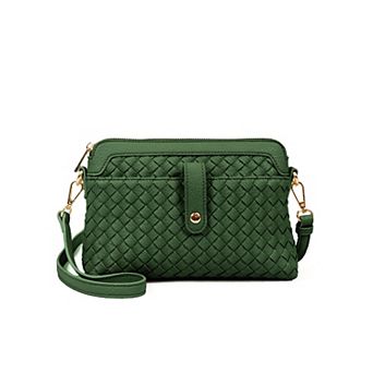 Mellow World Isla Woven Embossed Crossbody Bag