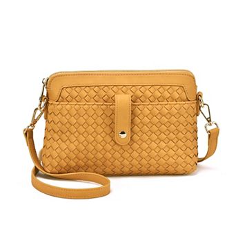 Mellow World Isla Woven Embossed Crossbody Bag