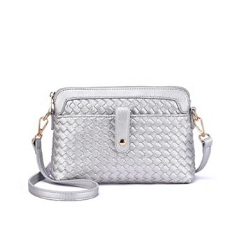 Mellow World Isla Woven Embossed Crossbody Bag