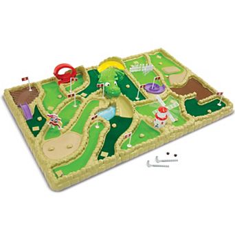 Merchant Ambassador Electronic Arcade Mini Golf Tabletop Course with Moving Obstacles