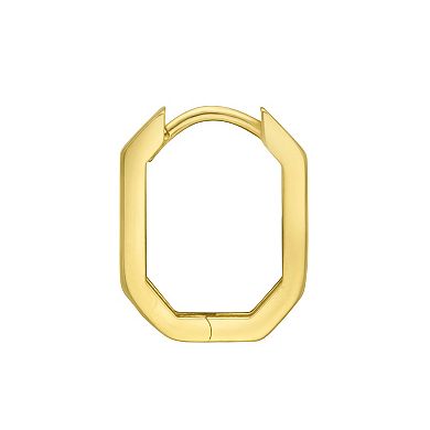 Karat Rush 14k Gold Geometric Hoop Earrings