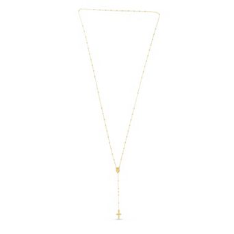 Karat Rush 14k Gold Rosary Necklace