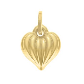 Karat Rush 14k Gold Puffy Heart Charm Pendant