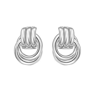 Karat Rush Triple Row Knot Earrings