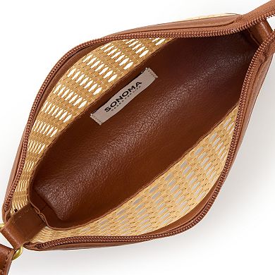 Sonoma Goods For Life® Campbell Caning Top Zip Crossbody Bag