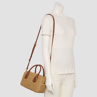 Sonoma Goods For Life® Sylvia Woven Straw Boxy Satchel Bag