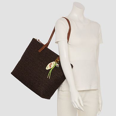 Sonoma Goods For Life® Simple Straw Tote Bag With Keychain