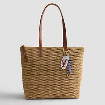 Sonoma Goods For Life® Simple Straw Tote Bag With Keychain