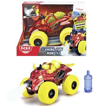 Dickie Toys Flaming Fire Monster Truck Light & Sound Toy Vehicle