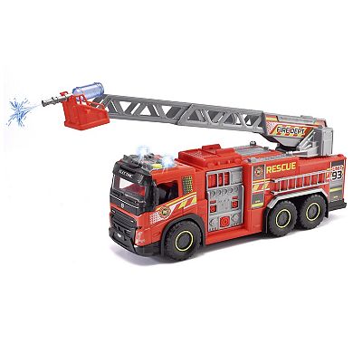 Dickie Toys Giant Fire Truck Light & Sound Rescue Vehicle with Water Shooting Bottles