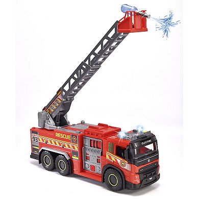 Dickie Toys Giant Fire Truck Light & Sound Rescue Vehicle with Water Shooting Bottles