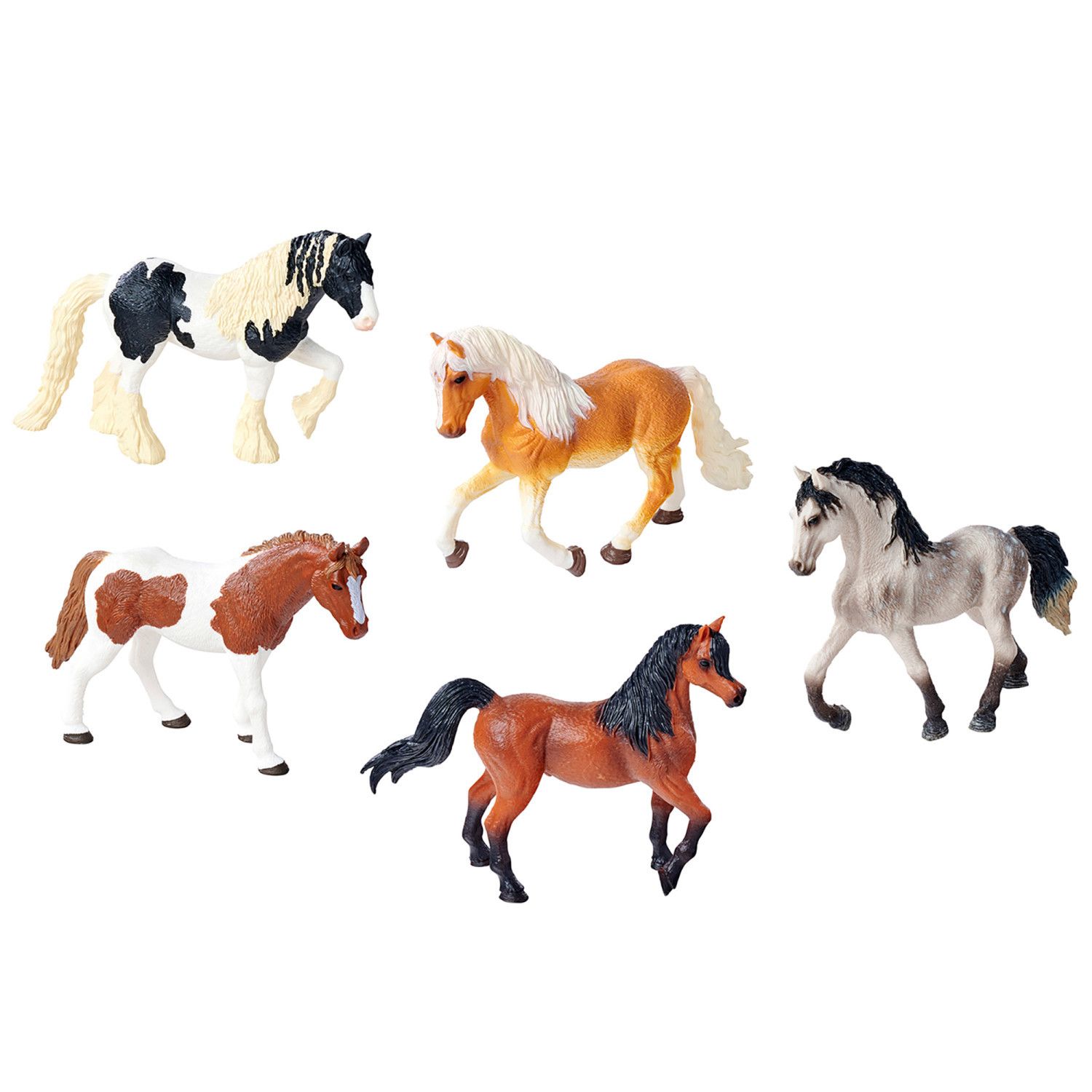 Детские фигурки Dickie Toys 5 pc Detailed Pony Figurine Set — фото 1