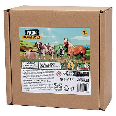 Dickie Toys Farm Animals 5-pc. Horse, Sheep, Pig and Cow Figurine Set