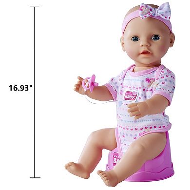 Dickie Toys Newborn Drink & Wet Baby Doll with Accessories