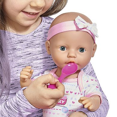 Dickie Toys Newborn Drink & Wet Baby Doll with Accessories