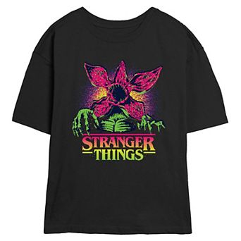 Juniors' Stranger Things Demogorgon Graphic Tee