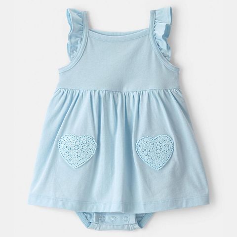 Детские платья Carter's Baby Girl Carter's Sleeveless Bodysuit Dress