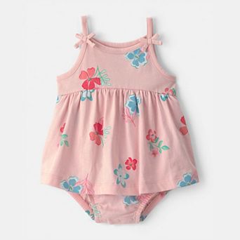 Baby Girl Carter's Heart Sleeveless Bodysuit Dress
