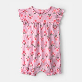 Baby Girl Carter's Floral Ruffle Romper